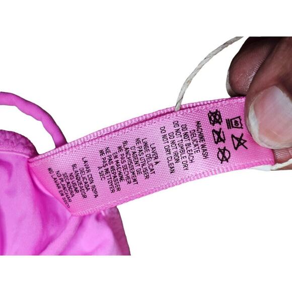 New with Tags SKIMS Micro Cording String Triangle Bra SZ 4X - Picture 8 of 8